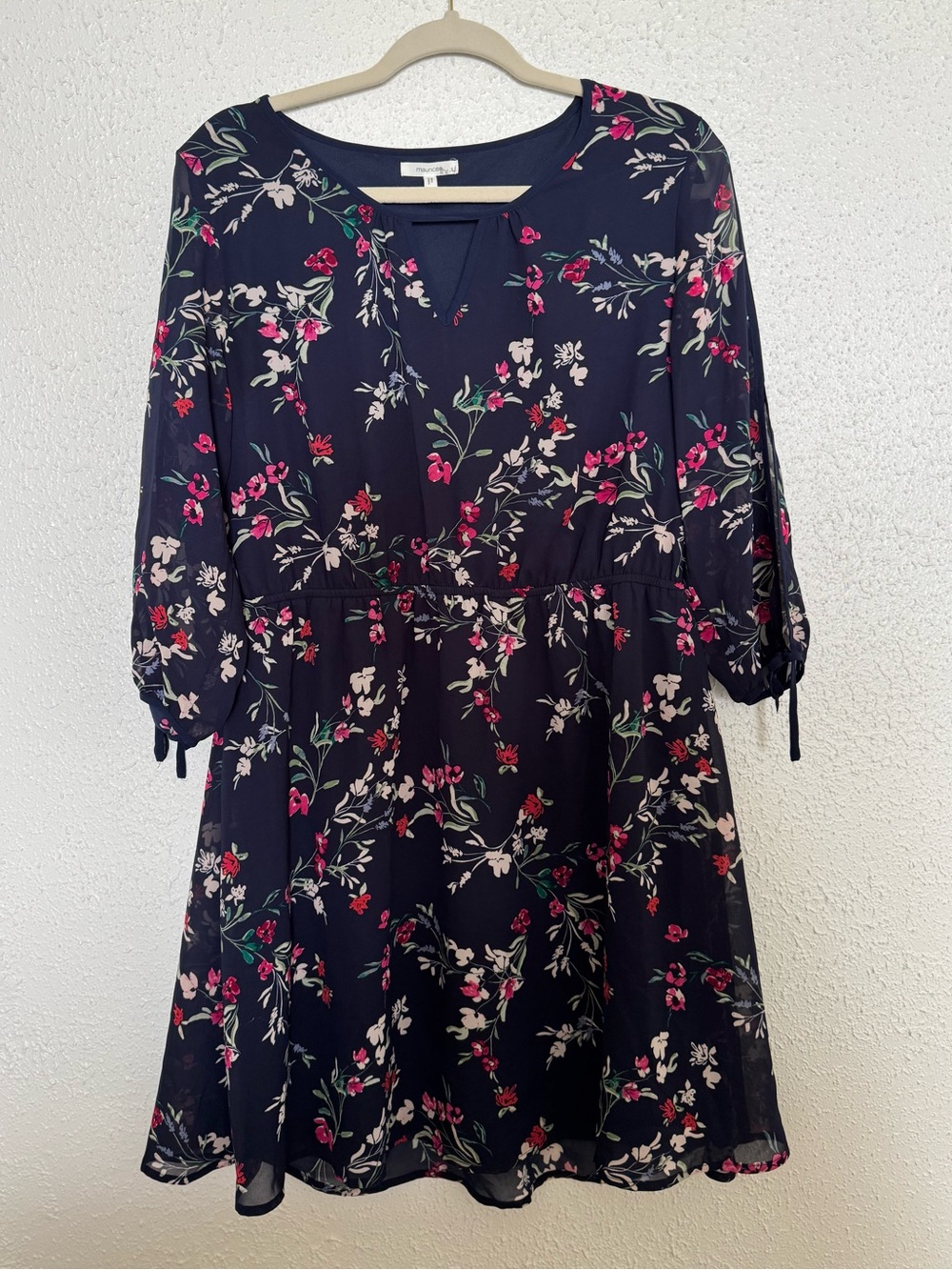 Maurices Navy Floral Mini Dress
